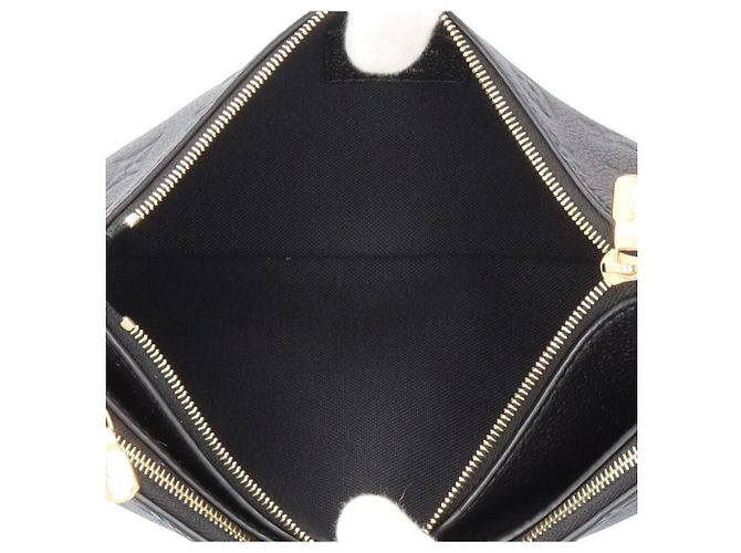 Borsa a tracolla Louis Vuitton Pochette Rive Monogram Empreinte Nero - vista 10