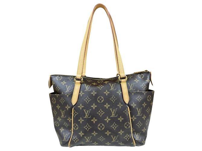 Borsa Tote Louis Vuitton Totally PM Monogram Marrone Monogramma - vista 3