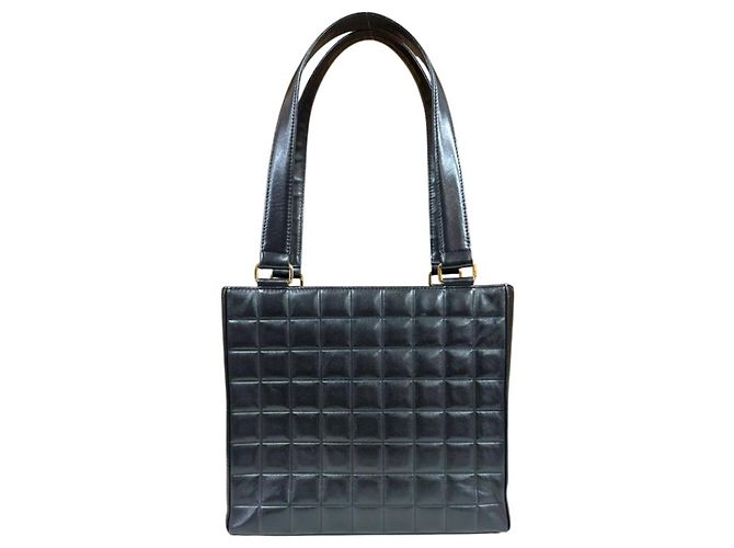 Borsa Tote Chanel Chocolate Bar Nero - vista 3