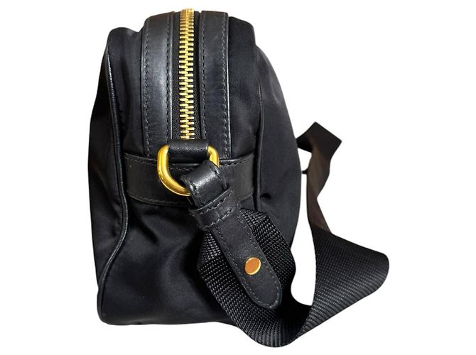 Borsa a tracolla in nylon nero Prada - vista 10