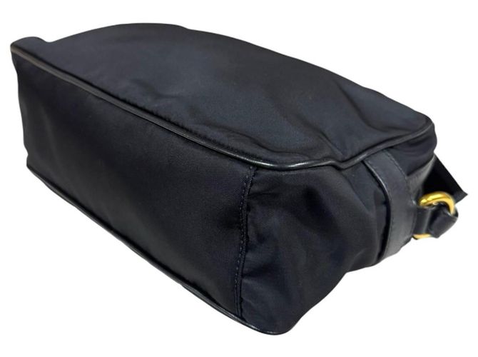 Borsa a tracolla in nylon nero Prada - vista 6