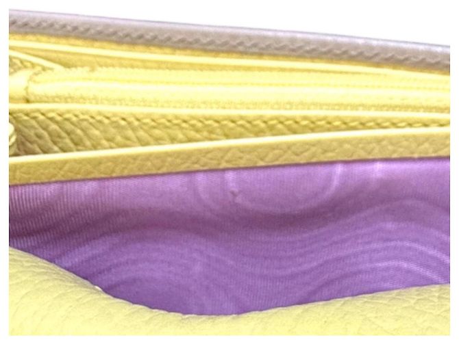 Cartera Continental Gucci Double G Beige Púrpura Amarillo - vista 9