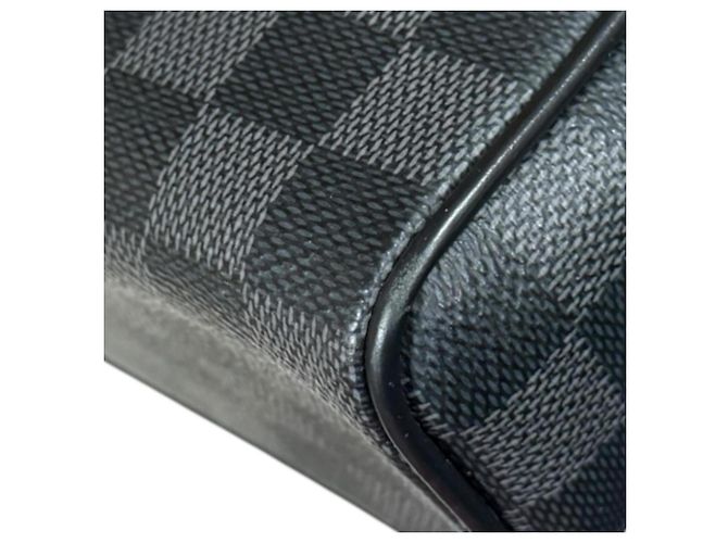 Borsa a tracolla Louis Vuitton District PM NM Damier Graphite Nero Blu - vista 11
