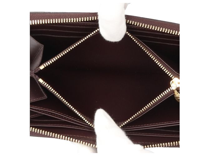Cartera Zippy Monogram Vernis Louis Vuitton Burdeos Púrpura - vista 7