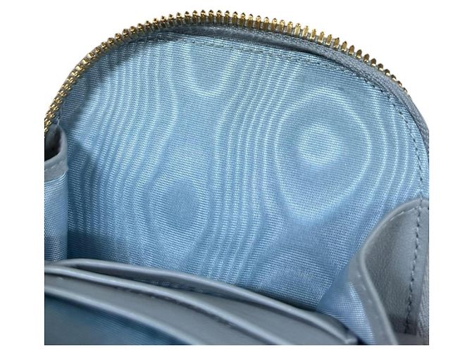 Borsa Christian Dior in pelle blu - vista 11