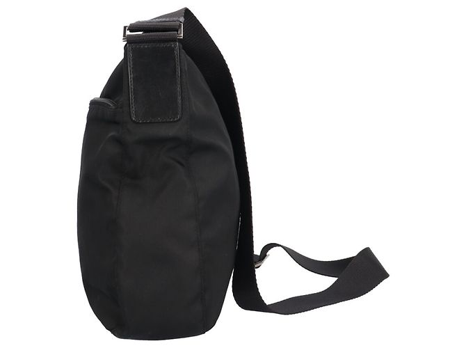 Borsa a tracolla in nylon nero Prada - vista 5