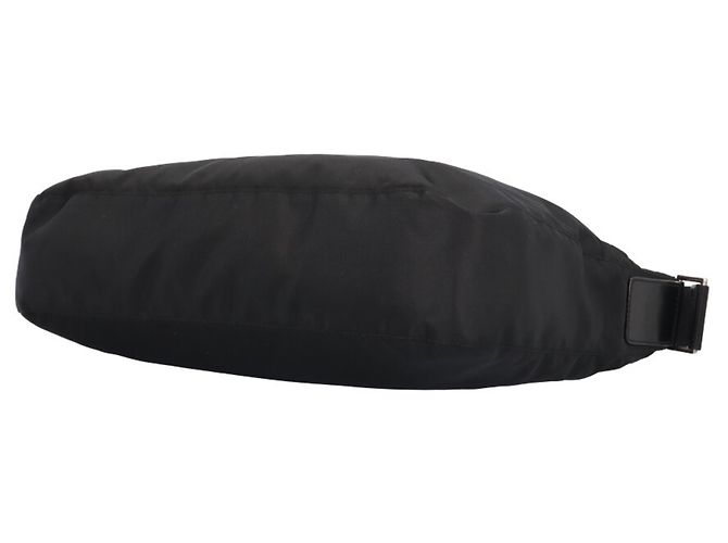 Borsa a tracolla in nylon nero Prada - vista 7