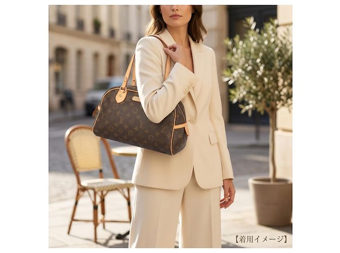 Bolso de hombro Louis Vuitton Montorgueil PM Monogram Castaño - vista 11