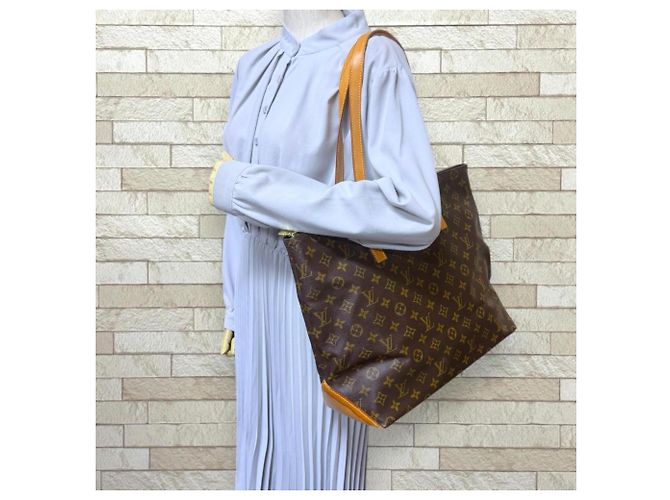 Borsa Tote Cabas Mezzo Monogram Louis Vuitton Marrone - vista 2