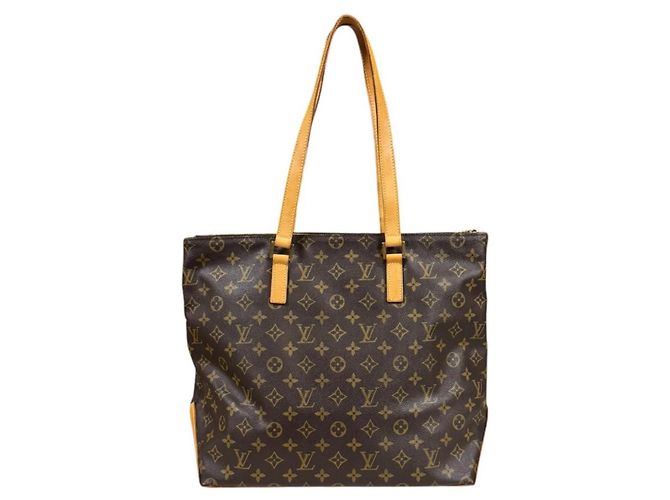 Borsa Tote Cabas Mezzo Monogram Louis Vuitton Marrone - vista 3