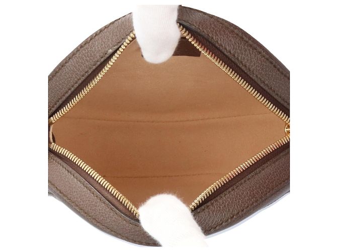 Borsa a tracolla GG Mini Round di Gucci Marrone Beige - vista 6