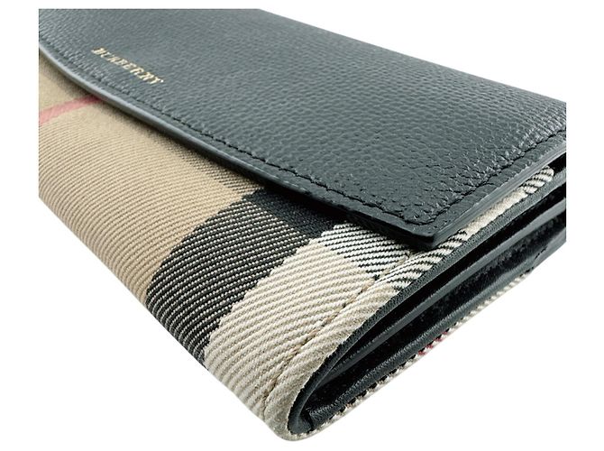 Cartera larga negra Burberry Negro - vista 4