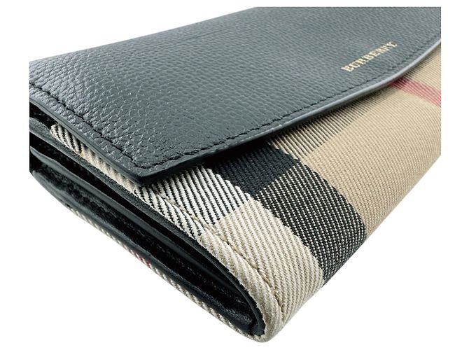 Cartera larga negra Burberry Negro - vista 5