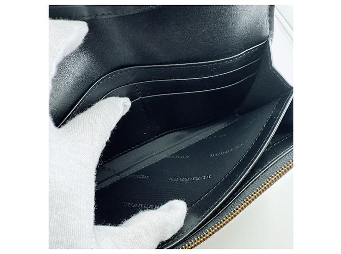 Cartera larga negra Burberry Negro - vista 8