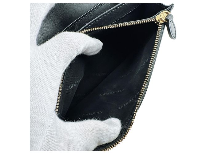 Cartera larga negra Burberry Negro - vista 9