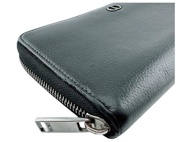 Christian Dior Black Leather Long Wallet - view 5