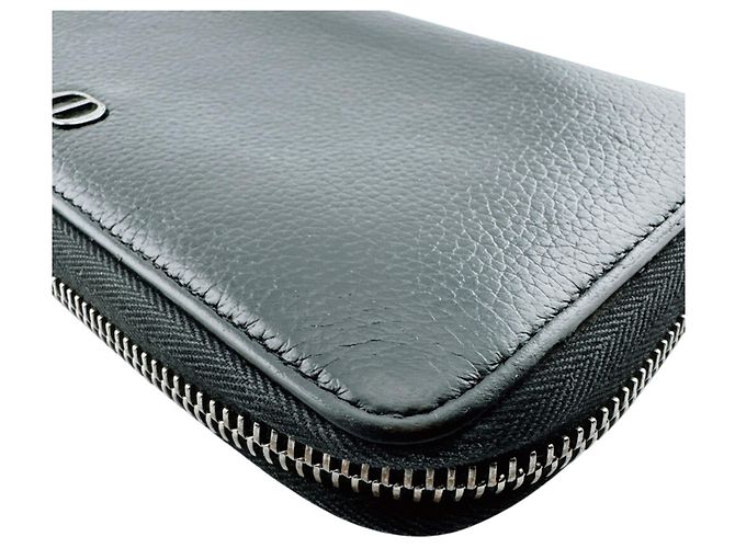 Christian Dior Black Leather Long Wallet - view 6