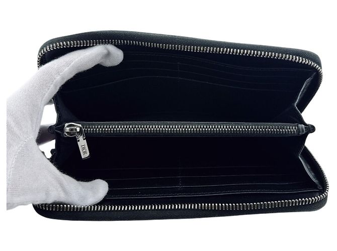Christian Dior Black Leather Long Wallet - view 7