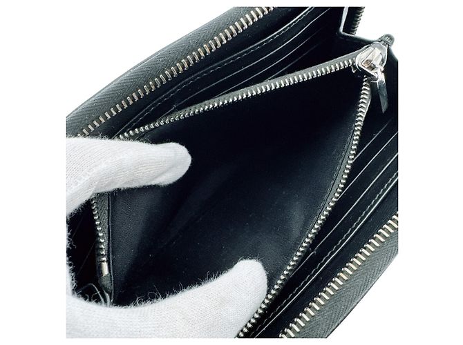 Christian Dior Black Leather Long Wallet - view 8