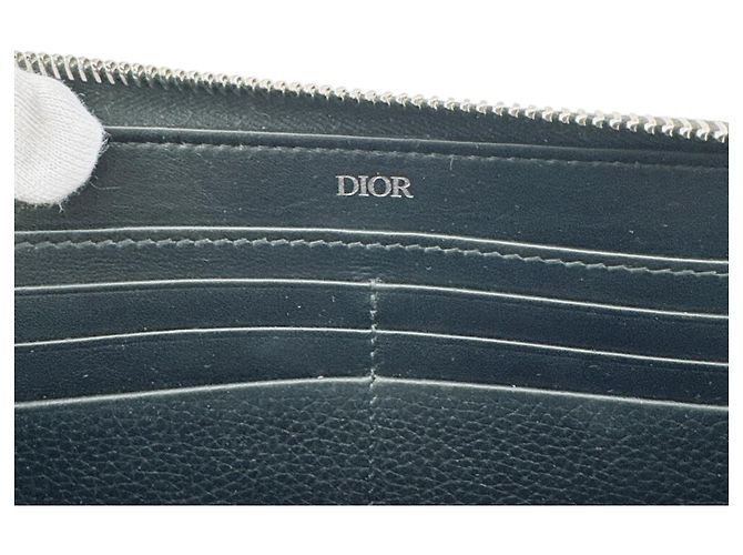 Christian Dior Black Leather Long Wallet - view 9