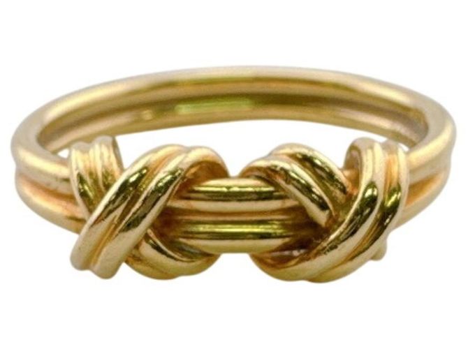Tiffany & Co Tiffany Double Signature Band Ring Golden - Ansicht 2