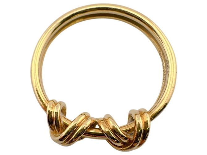 Tiffany & Co Tiffany Double Signature Band Ring Golden - Ansicht 3