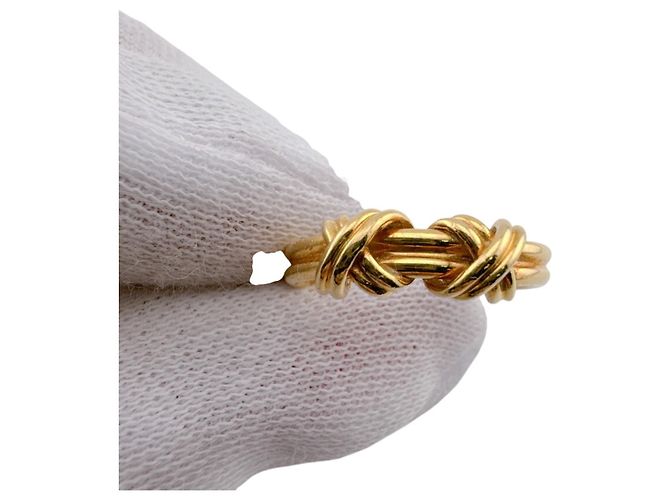 Tiffany & Co Tiffany Double Signature Band Ring Golden - Ansicht 4