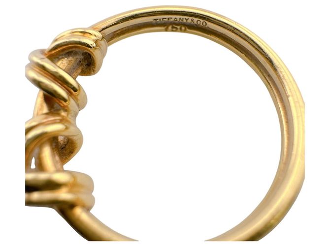 Tiffany & Co Tiffany Double Signature Band Ring Golden - Ansicht 5