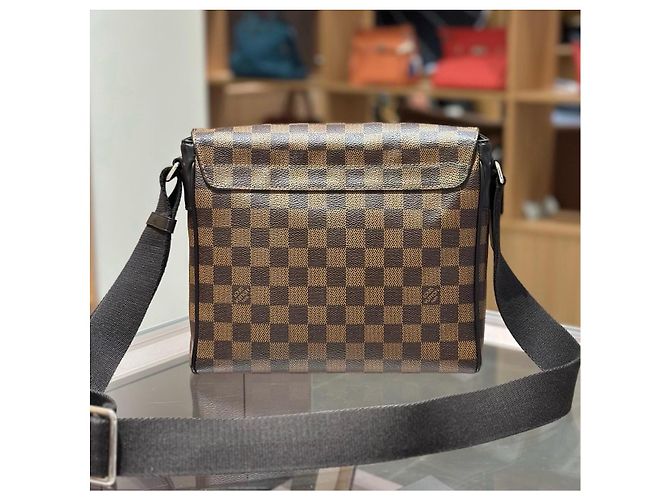 Borsa Messenger Louis Vuitton Damier Ebene Marrone - vista 2