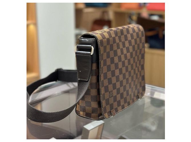 Borsa Messenger Louis Vuitton Damier Ebene Marrone - vista 3