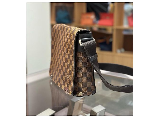 Borsa Messenger Louis Vuitton Damier Ebene Marrone - vista 4