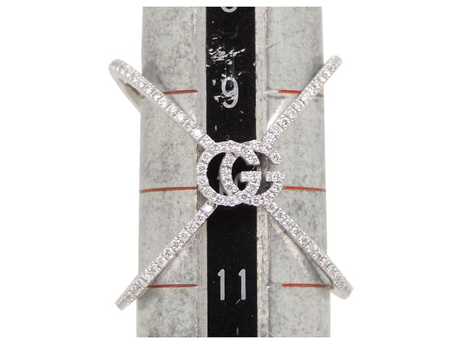 Gucci Diamond GG Running X Women's Ring - view 6