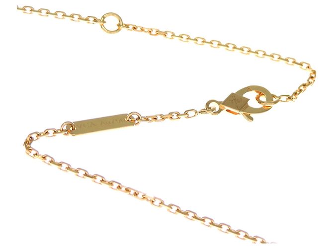 Vintage Alhambra Halskette Van Cleef & Arpels Rot - Ansicht 4