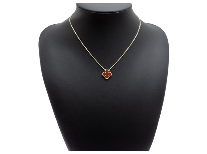 Vintage Alhambra Halskette Van Cleef & Arpels Rot - Ansicht 7