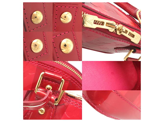 Borsa Louis Vuitton Alma BB Rosso - vista 10