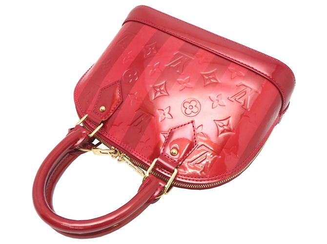 Borsa Louis Vuitton Alma BB Rosso - vista 4