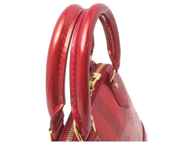 Borsa Louis Vuitton Alma BB Rosso - vista 5