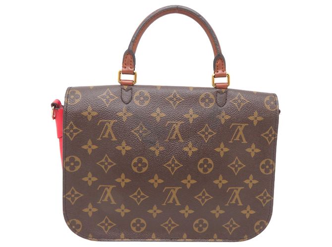 Borsa da donna Louis Vuitton Vaugirard PM Marrone Rosso - vista 2