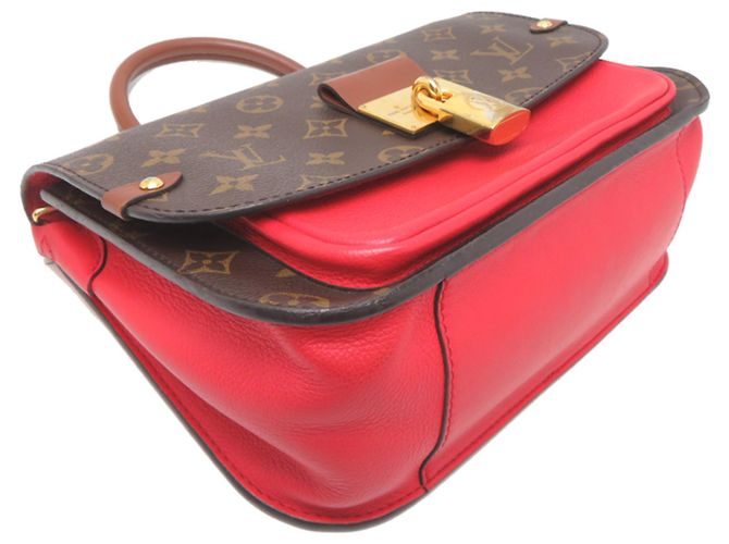 Borsa da donna Louis Vuitton Vaugirard PM Marrone Rosso - vista 3