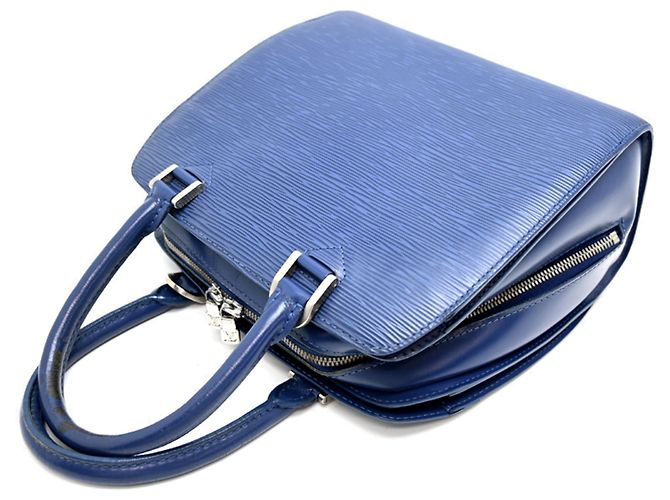 Borsa Louis Vuitton Pont Neuf Blu - vista 4
