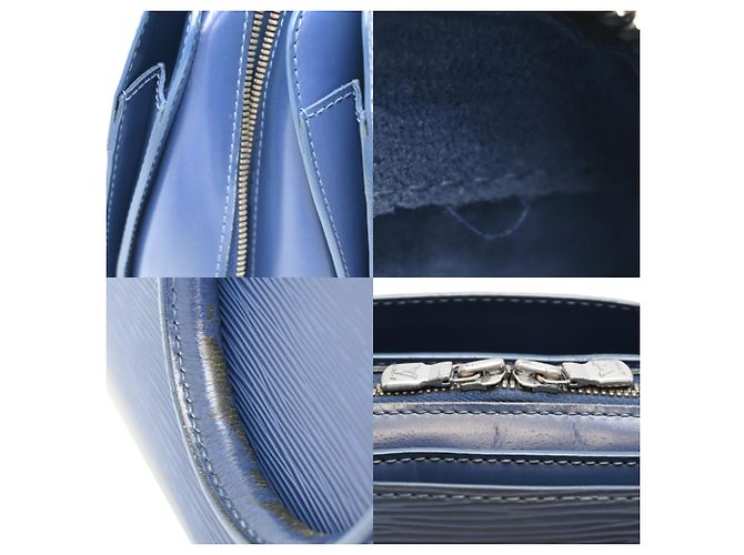 Borsa Louis Vuitton Pont Neuf Blu - vista 7