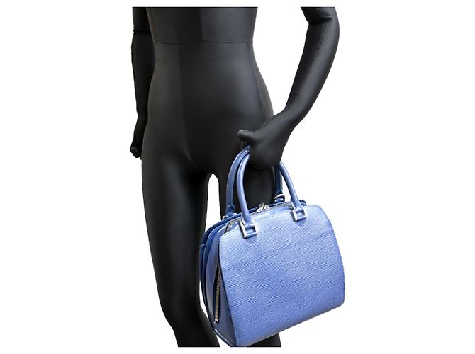 Borsa Louis Vuitton Pont Neuf Blu - vista 9