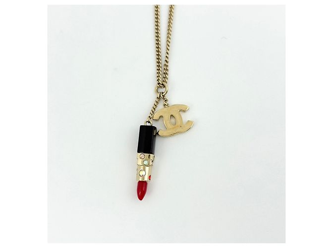Timeless Collana Chanel Coco Mark in strass con placcatura dorata D'oro - vista 2