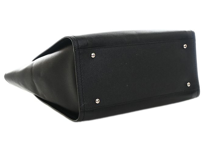 Tote Deauville Chanel Black Small Caviar Studded Nero - vista 6