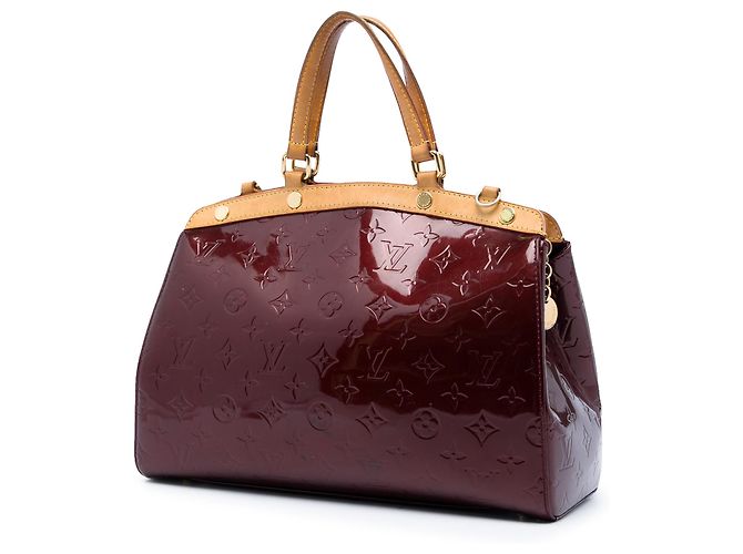 Louis Vuitton Red Monogram Vernis Brea MM Rosso Bordò - vista 2
