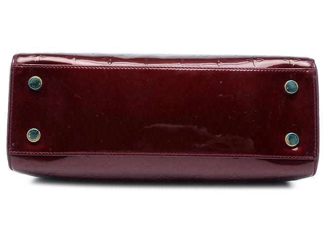 Louis Vuitton Red Monogram Vernis Brea MM Rosso Bordò - vista 3