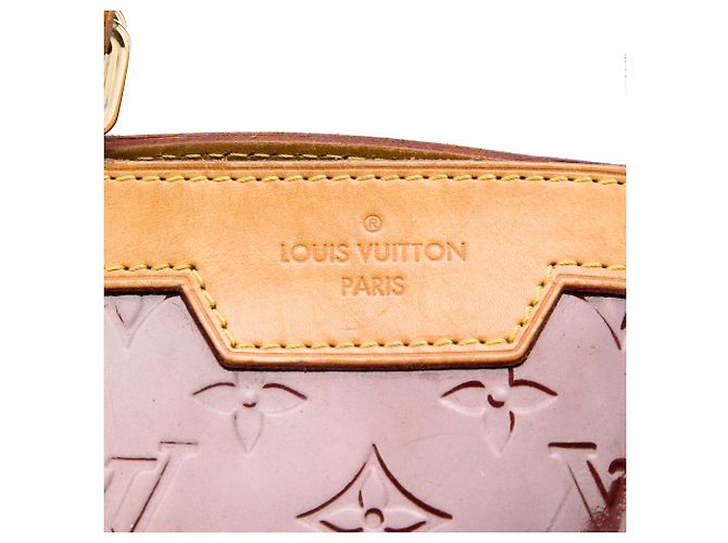 Louis Vuitton Red Monogram Vernis Brea MM Rosso Bordò - vista 5