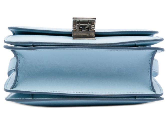Céline Celine Blue Small Calfskin Classic Box Blu chiaro - vista 3