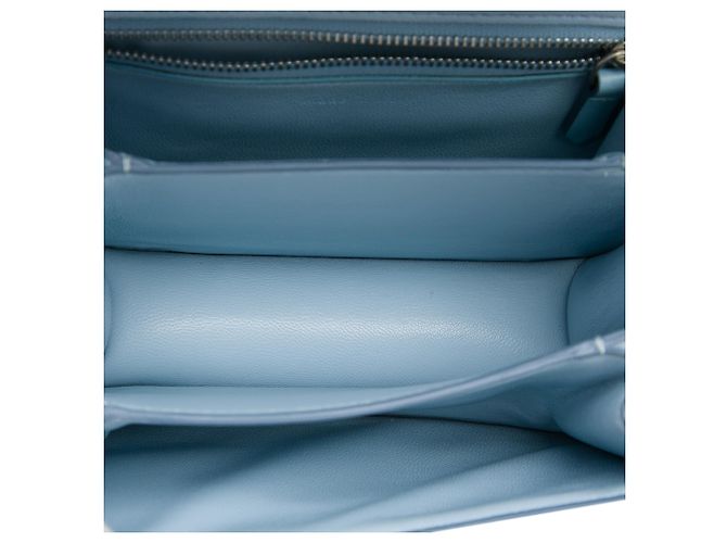 Céline Celine Blue Small Calfskin Classic Box Blu chiaro - vista 4