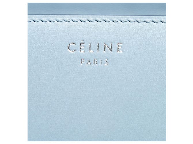 Céline Celine Blue Small Calfskin Classic Box Blu chiaro - vista 5
